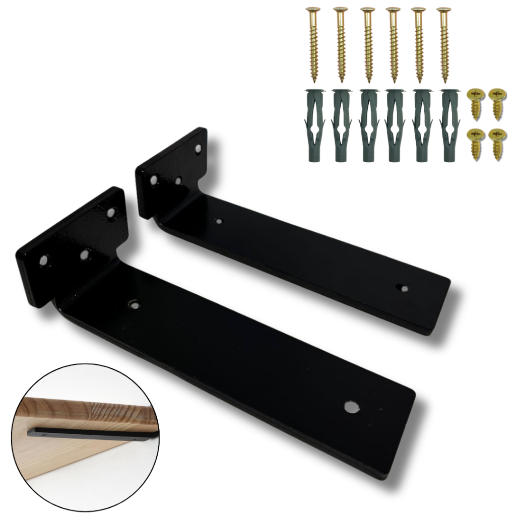 Suportes Mão Francesa Vários Modelos Tamanhos Estilo moderno Aço Alta Resistência Fixação De Parede em Oferta na Shopee