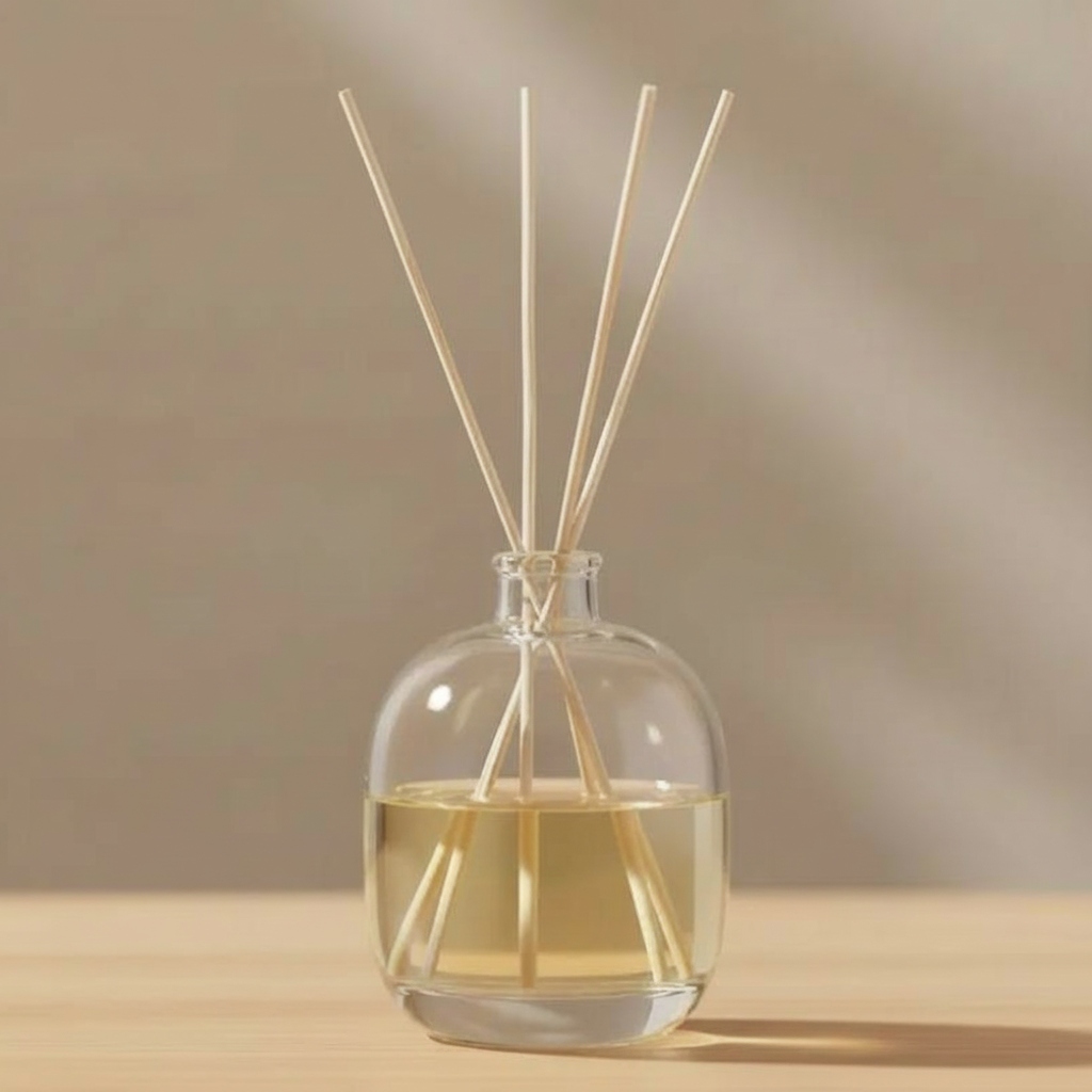 Frasco de Vidro Bujão Para Aromatizador 500 ML Tampa Detalhe em Madeira em Oferta na Shopee