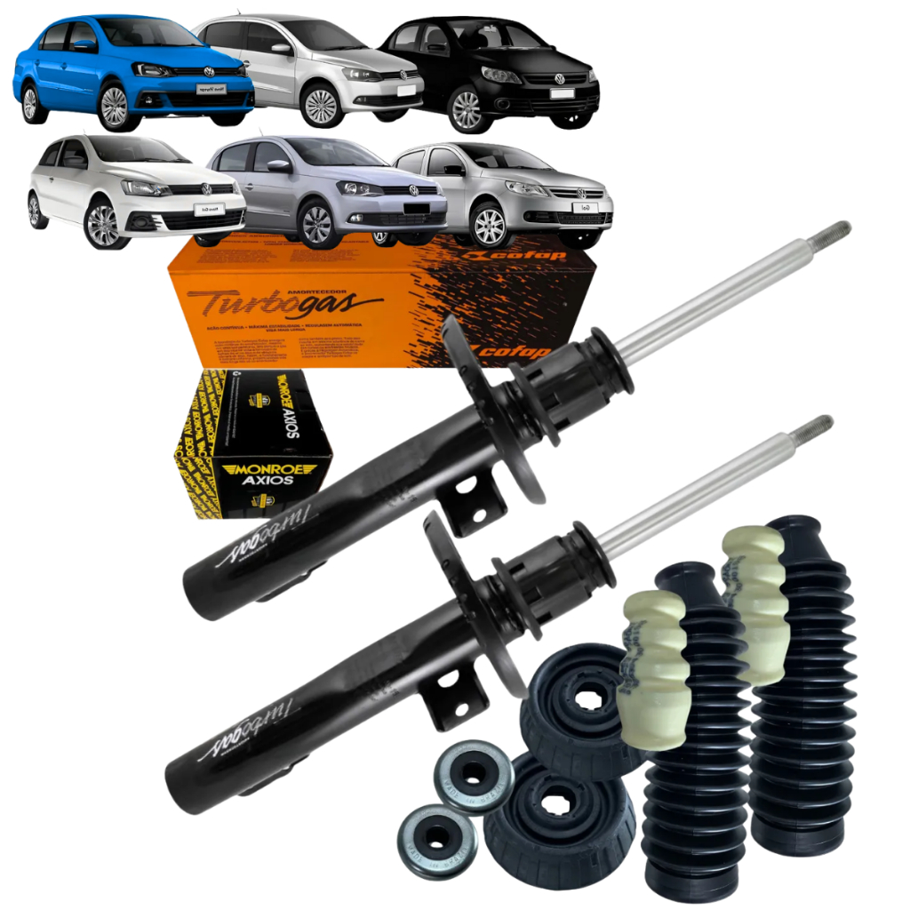 Par Amortecedor Dianteiro Cofap + Kits Axios Completo Gol Voyage G5 G6 G7 Rallye Track 2008 A 2022 em Oferta na Shopee