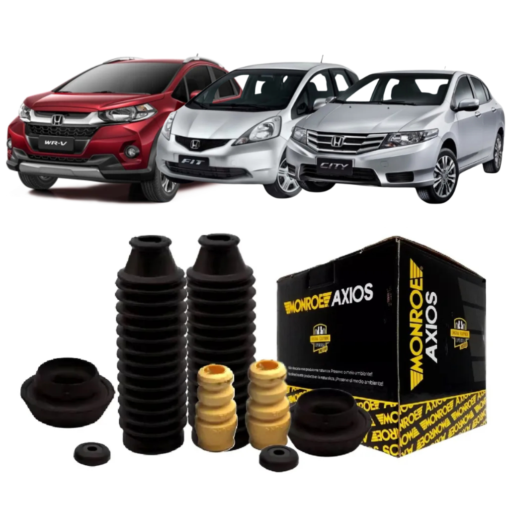 Par de Kit Batente Dianteiro Axios New City Fit 2009 a 2018 Hrv 2015 a 2018 em Oferta na Shopee