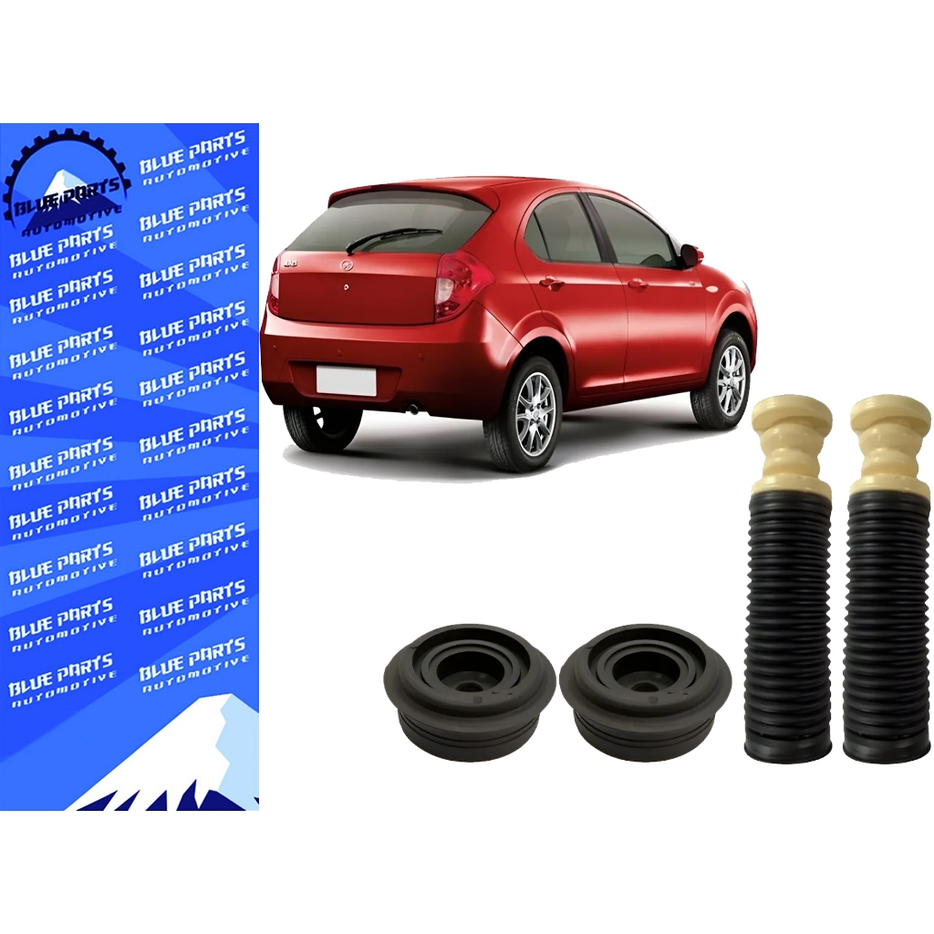 Kit Batentes Traseiros + Coxim Do Amortecedor Traseiro Jac J3 2011 2012 2013 2014 2015 2016 A 2017