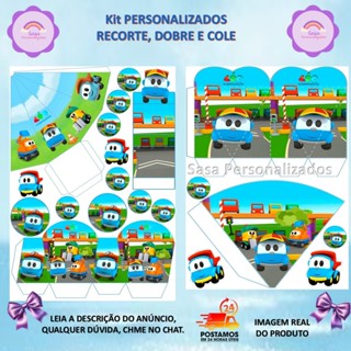 TEMA LEO O CAMINHÃO LEMBRANCINHA 100/200 ITENS - ENVIO RÁPIDO em Oferta na Shopee