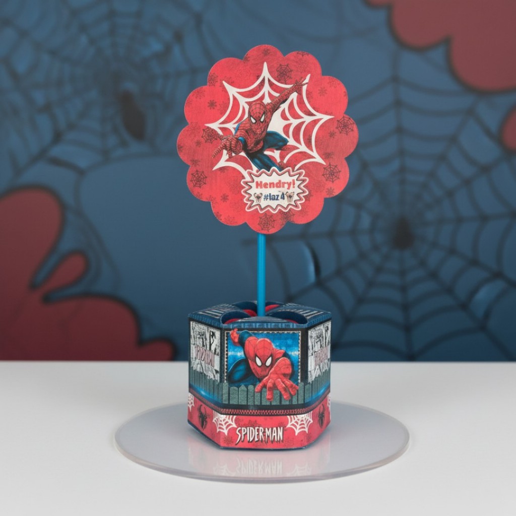10 Unidades Centro de mesa Festa Infantil Homem Aranha em Oferta na Shopee