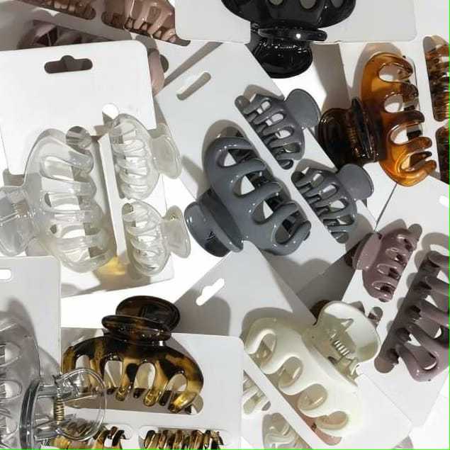 Kit 3 Prendedores de Cabelo Piranha em Acrílico Premium | Presilhas Femininas Fortes, Resistentes e Elegantes em Oferta na Shopee