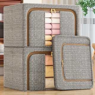 Caixa Organizadora Roupas Brinquedos Lençol Edredom Guarda Roupa Dobrável Visor Transpare…