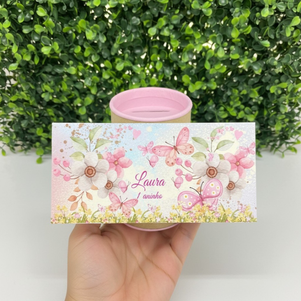 Kit Cofrinhos Personalizados Festa Jardim das Borboletas