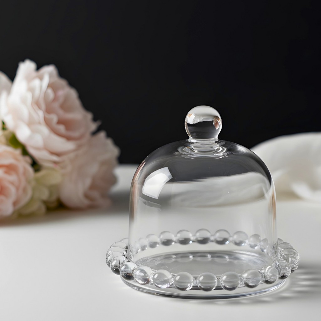 Mini boleira de vidro transparente p/ Cupcake, design, decoração confeitaria, porta bolo, doces