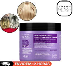 MASCARA CONDICIONANTE DESAMARELADOR BLOND VIOLET 400GR SALON OPUS