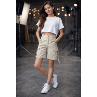 BERMUDÃO CARGO INFANTIL MENINA em Oferta na Shopee