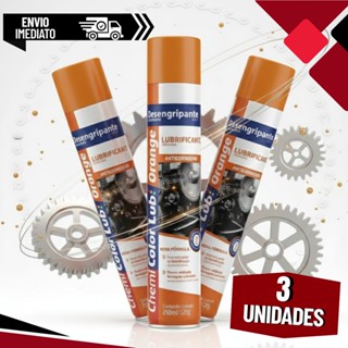 Kit 03 Desengripante Óleo Antiferrugem Lubrificante Spray 250ml Chemicolor em Oferta na Shopee