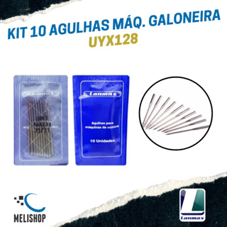 Kit 10 Agulhas B63 UY128 Máquina Galoneira LANMAX Original em Oferta na Shopee