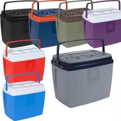 Caixa Térmica 19L Cinza Azul Vermelho Roxo Preta Escolha Sua Cor 26 Latas Praia Pesca Bel
