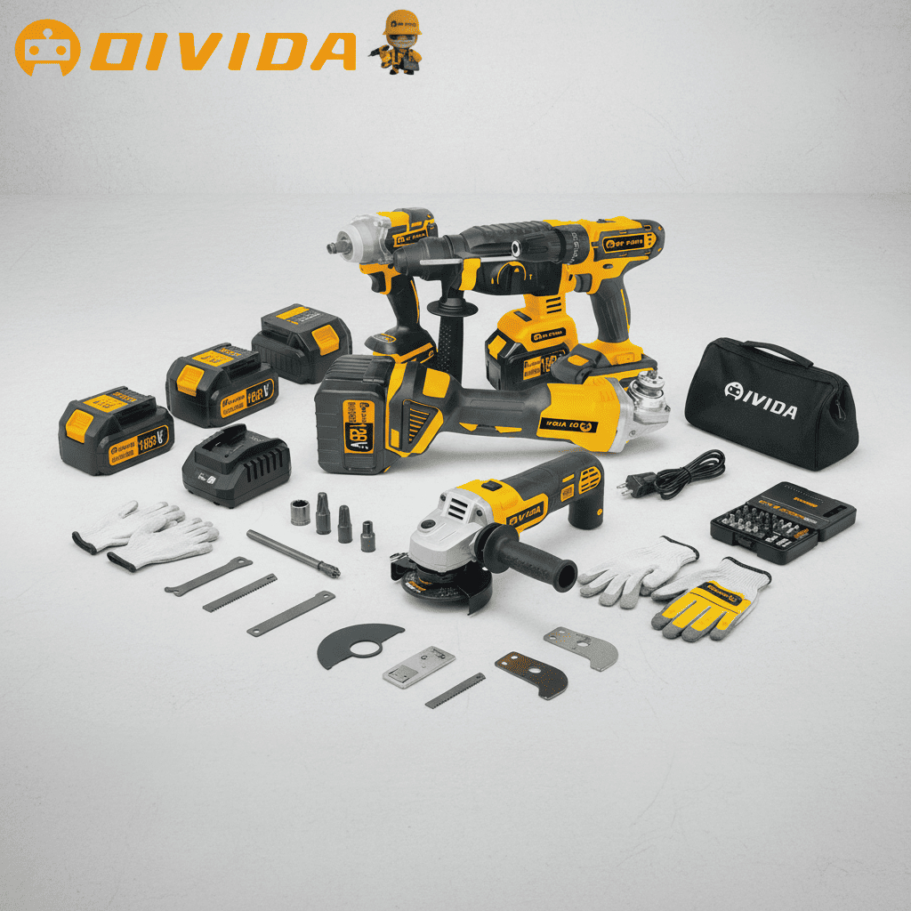 Kit Ferramentas Elétricas 128V Conjunto 4 Peças Profissional em Oferta na Shopee