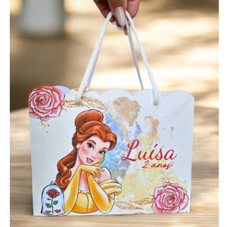 SACOLINHA PERSONALIZADA A BELA E A FERA /  PEGUE E MONTE em Oferta na Shopee