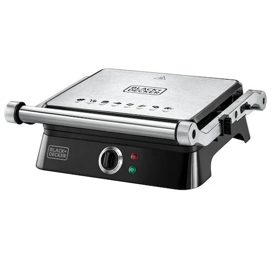 Imagem Grill Elétrico abertura 180 graus G1400N Black Decker Inox