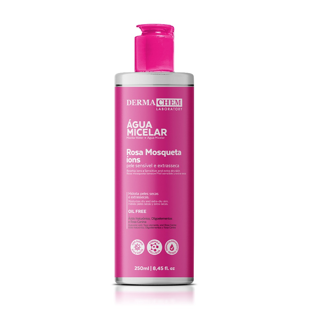 Água Micelar Rosa Mosqueta 250ml Dermachem