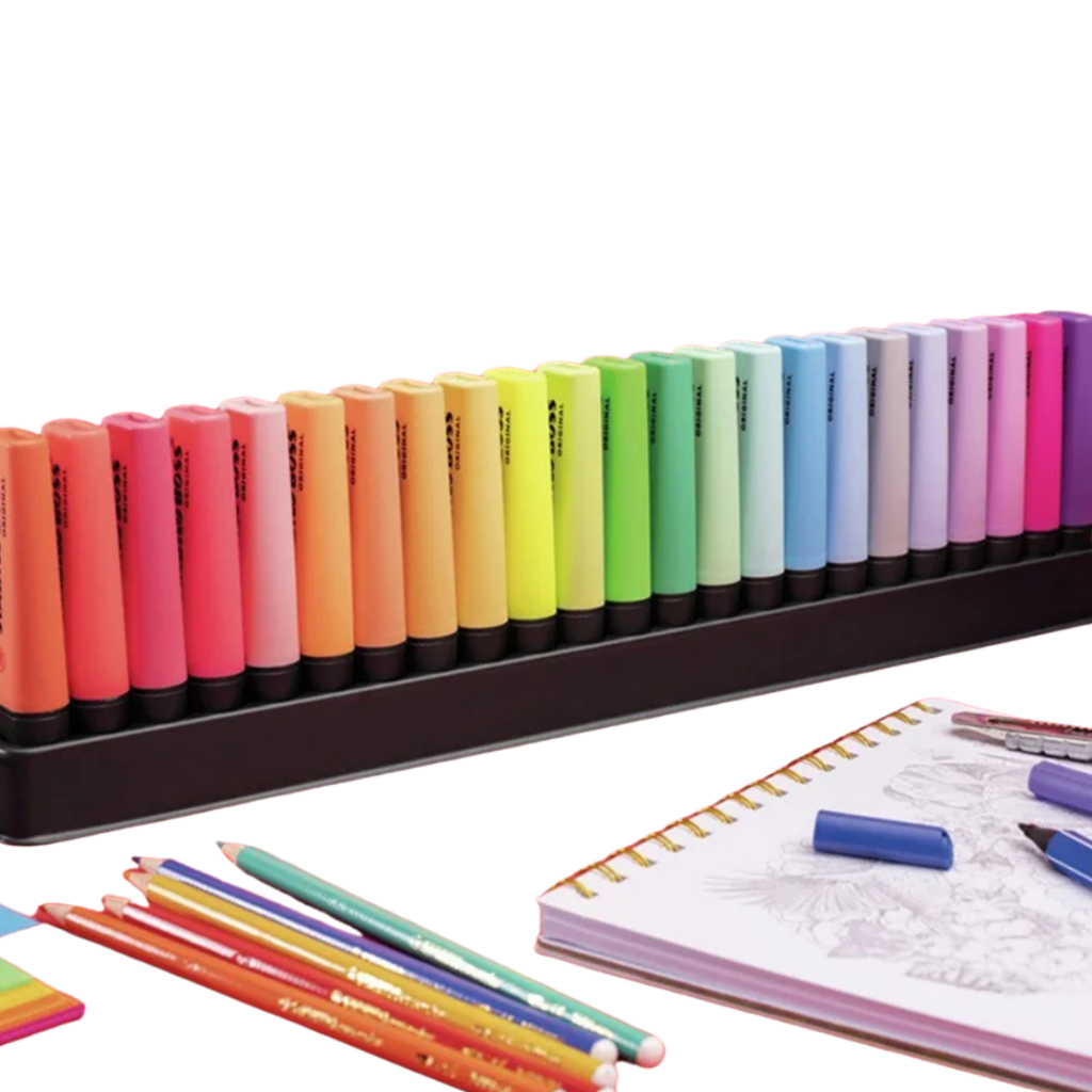 Kit Caneta Marca Texto Escolar 15 Cores Neon e Pastel em Oferta na Shopee