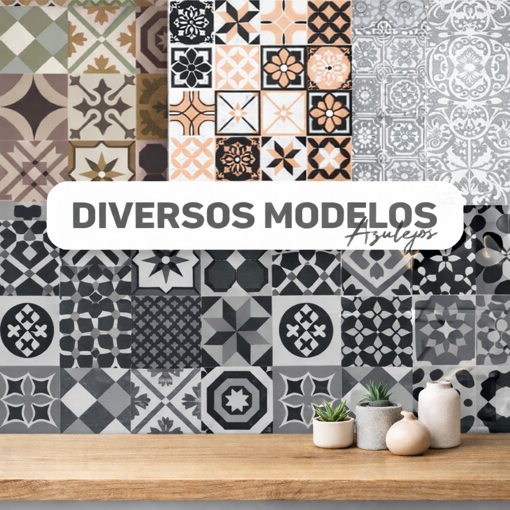Papel de Parede Adesivo Lavável Para Cozinha Banheiro Azulejo Diversos Modelos Autocolante em Oferta na Shopee