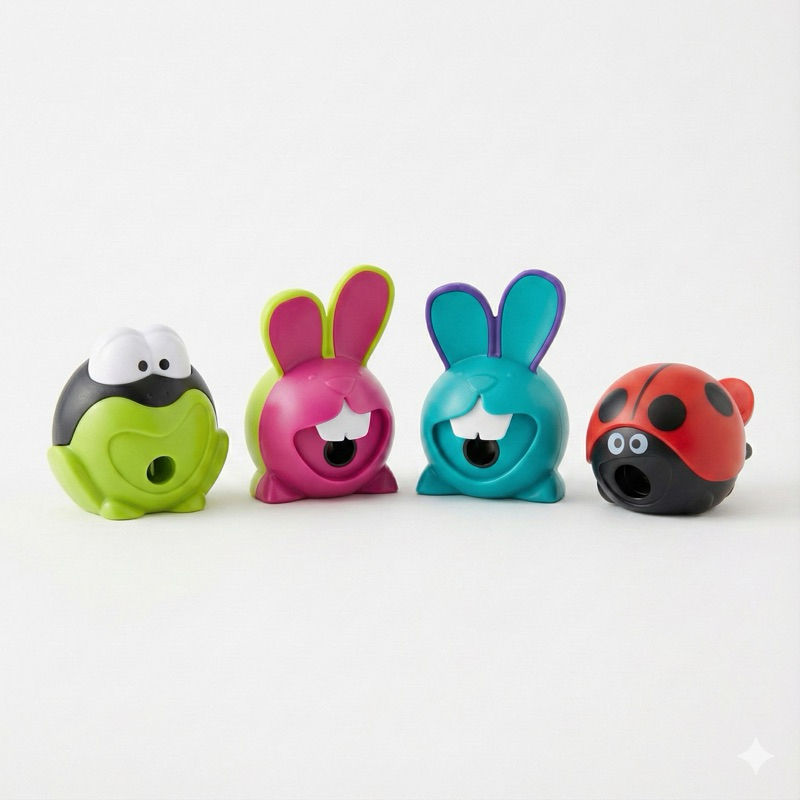 Apontador Maped Croc Croc Animal Fun: Sapo, Coelho e Joaninha em Oferta na Shopee