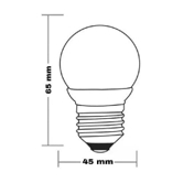 Kit 50 Lâmpadas Led Abajour Bolinha 3w Branco Quente e-27  (BIVOLT) 127/220V