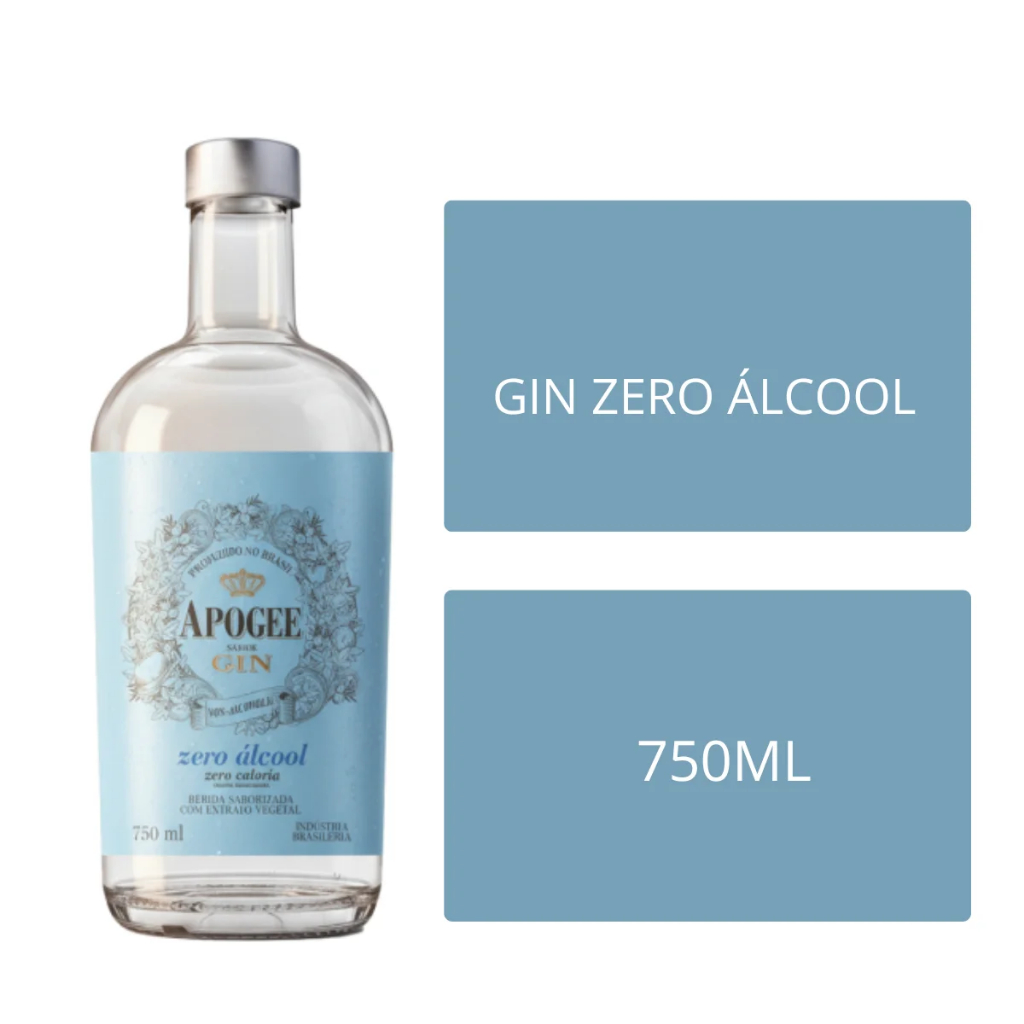 Gin Apogee Zero Alcool 750ML