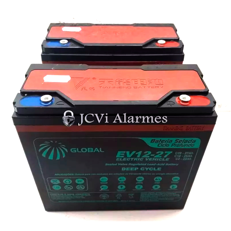 Kit 2 Bateria Cadeira De Rodas Motorizada Ortobras 12v 27ah