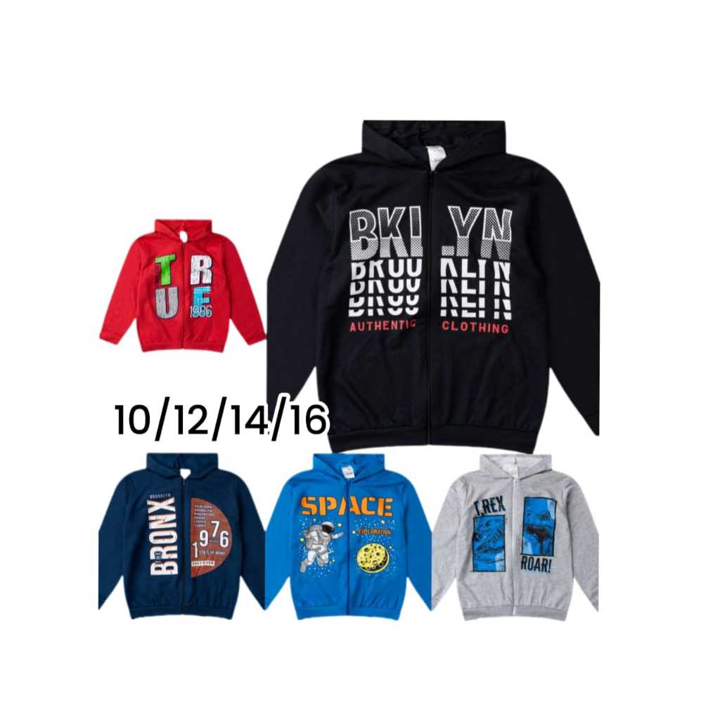Casaco de Moletom Avulso /Jaqueta Masculino Infantil/Juvenil de Inverno "AVULSA"