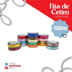 Fita de Cetim Lisa 50m N°5 - 22mm | Laços, Artesanato, Bordado, Costura Criativa