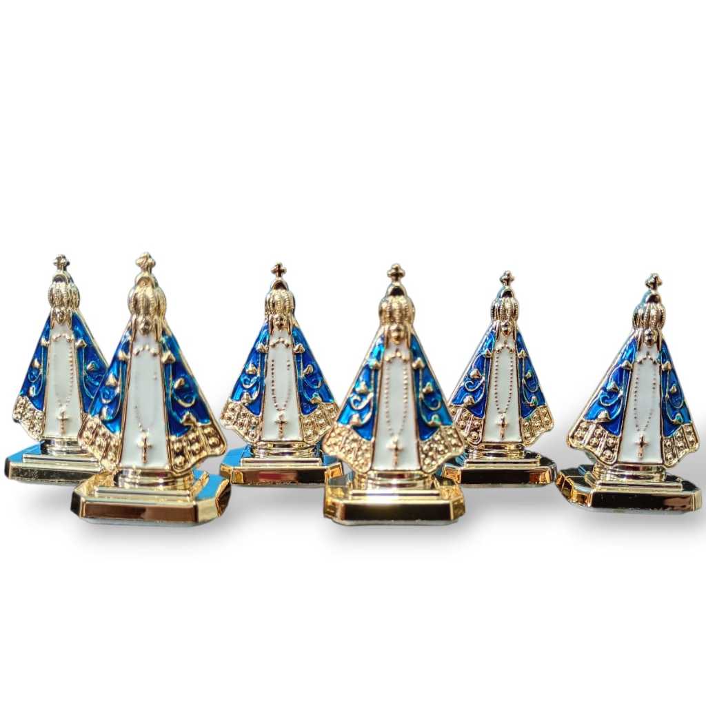 Mini Nossa Senhora Aparecida Carro Escritório Dupla Face 5cm