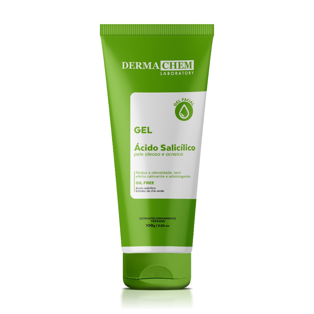 Gel Facial Antioleosidade Ácido Salicílico 100g Dermachem