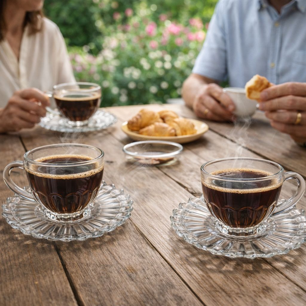 Jogo de 6 Xícaras de Chá com Pires - Brasiliano 185ML em Oferta na Shopee