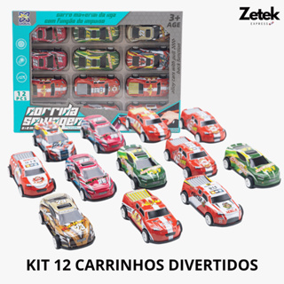 Kit 12 Carrinhos de Brinquedo Fricção — Puxa e Solta, Modelos Variados em Oferta na Shopee