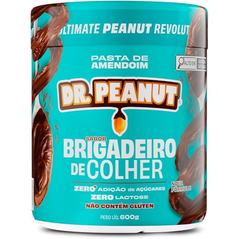 Pasta de Amendoim 600g - Dr peanut Sabor Brigadeiro de Colher em Oferta na Shopee