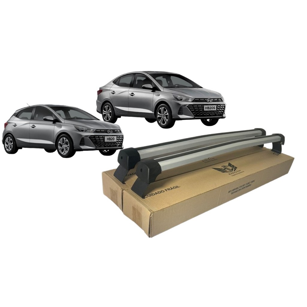 Rack De Teto Borracha Bagageiro Sport Hyundai Hb20 2020 Até 2024