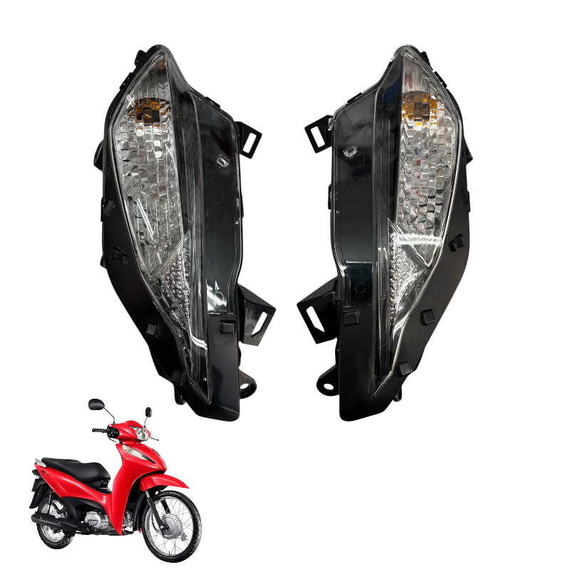 Pisca Dianteiro Direito Esquerdo Honda Biz 125 Es 2025 C/ Led Original Rossi