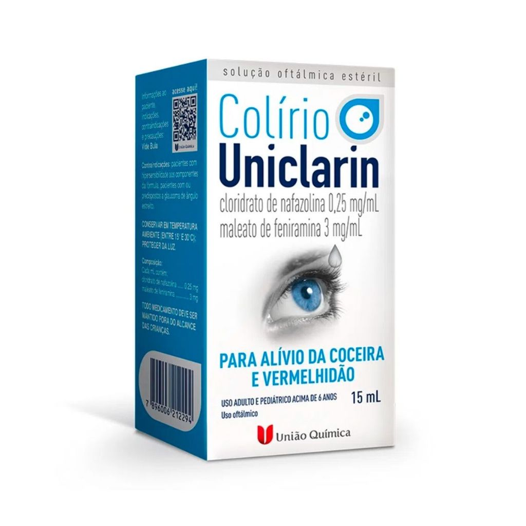 COLIRIO UNICLARIN 15ML - UNIAO QUIMICA