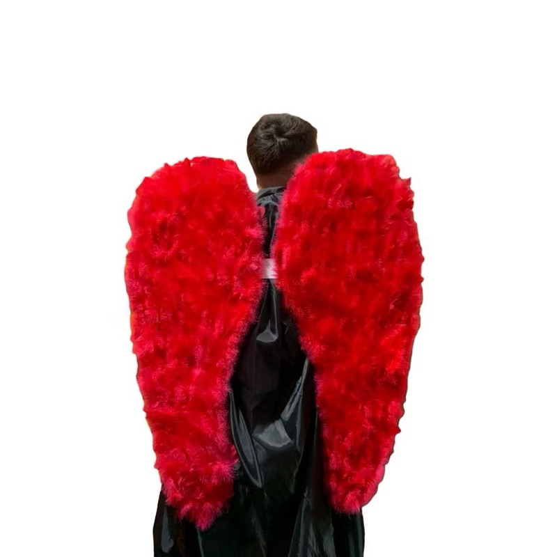 ASA DE ARCANJO | TAM.: 95CM | COR: VERMELHA | FANTASIA ANJO | ANJINHO | ASAS | FESTA FANTASIA | CARNAVAL