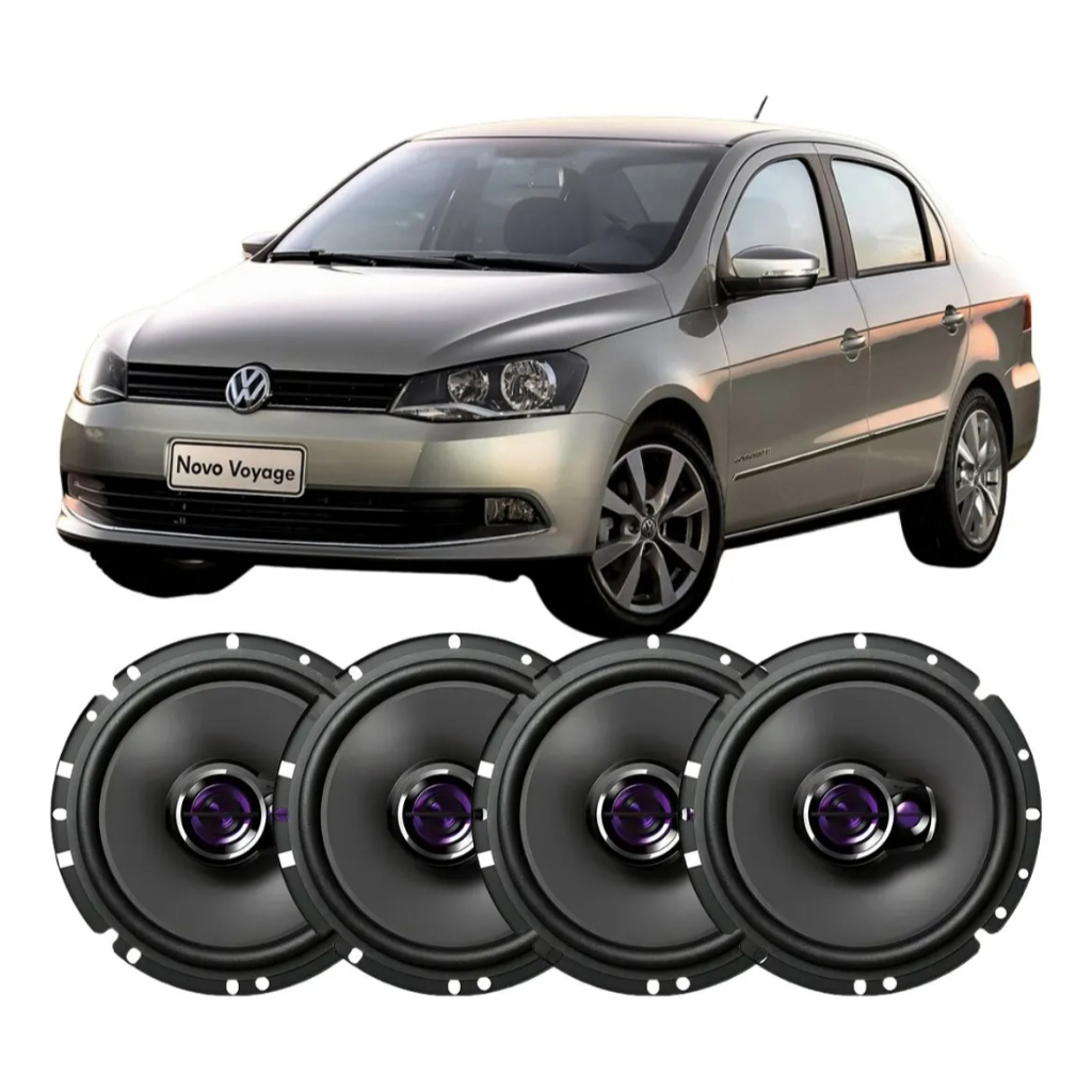 Kit Som Automotivo Pioneer Voyage 6 Polegadas 200w 4 Porta Preto
