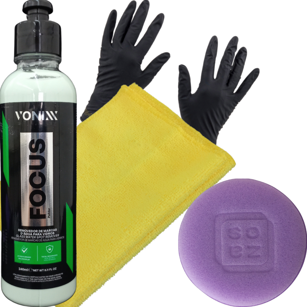Kit Focus Removedor Marcas D'água Vidros Original Vonixx em Oferta na Shopee