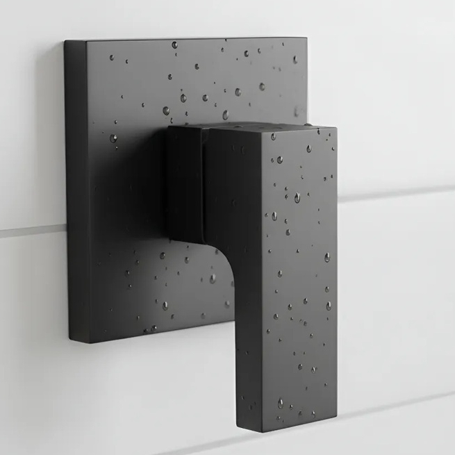 Acabamento Para Registro De Pressão Deca Docol Canopla Grande Luxo Metal Black Preto Fosco