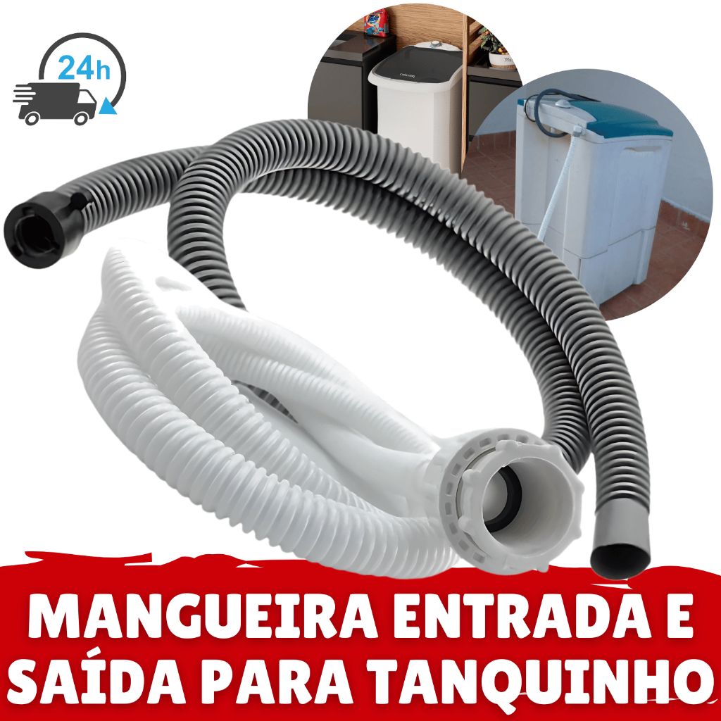 Kit Mangueira De Entrada E Saída De Água Para Tanquinho Lavar Roupa Mangueira Para Tanquinho