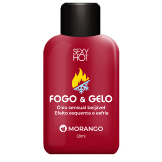 Fogo e Gelo Morango Gel Beijável Exitante Óleo Massagem Esquenta Esfria em Oferta na Shopee
