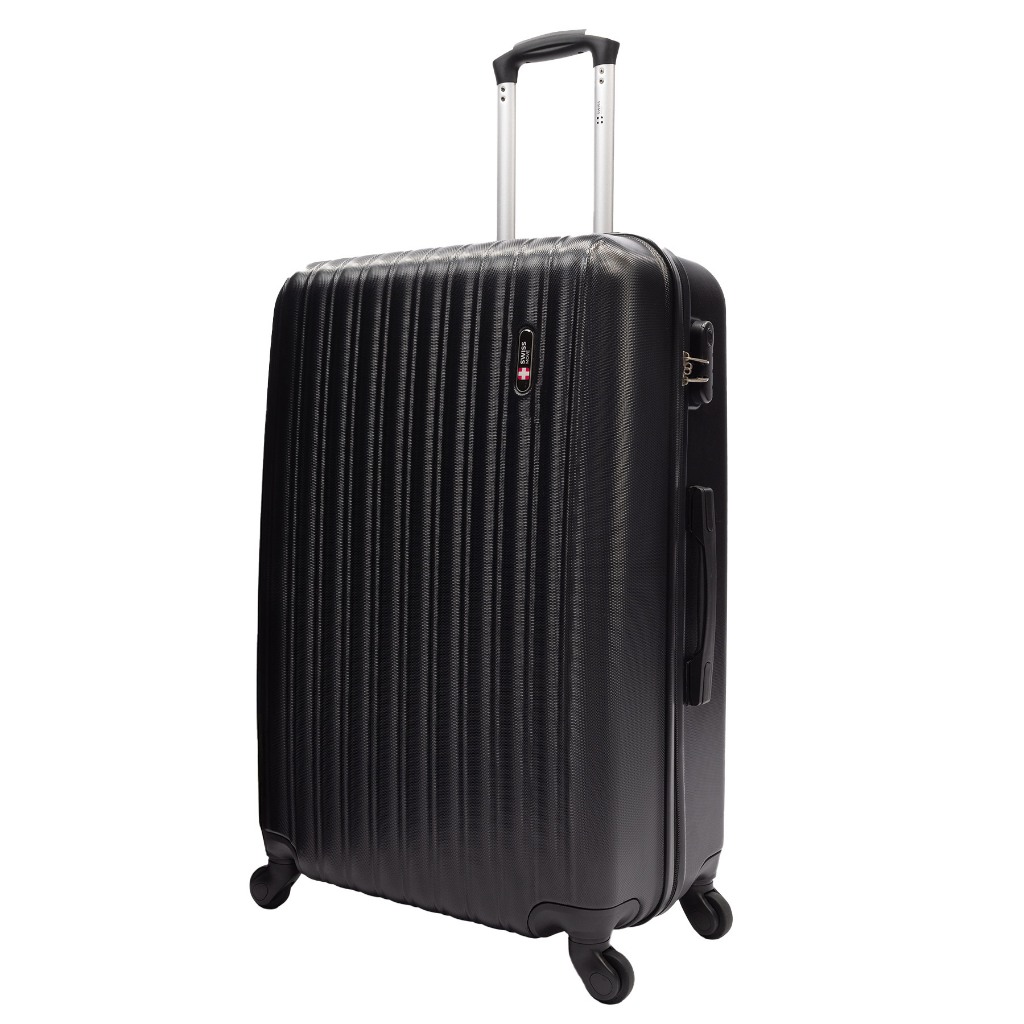 Mala média 23kg Londres 4 Rodas 360 Swiss Move Preta