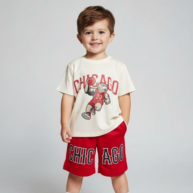 roupa infantil conjunto masculino short e camiseta de verão para menino moletinho