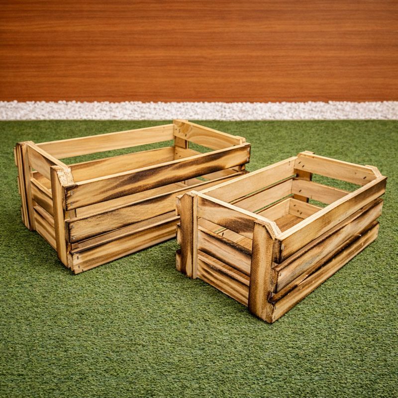 Jogo 2 un. Caixote de Madeira Caixa Pinus Caixa Organizadora Presente, Dia das mães, Dia dos Pais e Páscoa G M em Oferta na Shopee