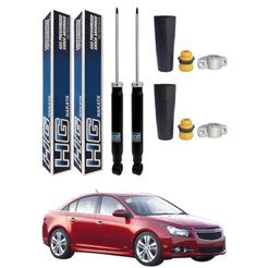PAR AMORTECEDOR TRASEIRO CRUZE 2012 A 2016 ORIGINAL NAKATA + KITS