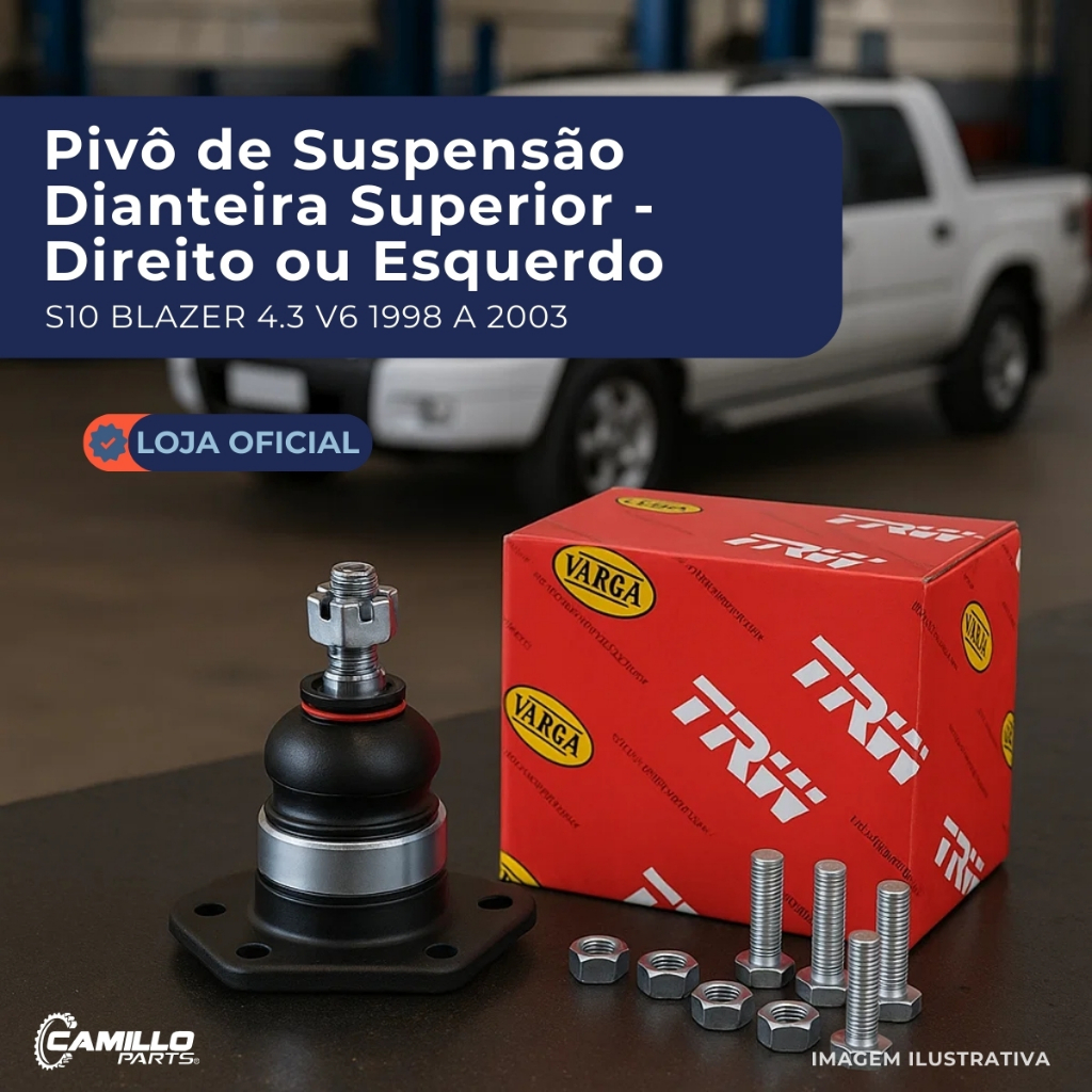 Pivo Superior Dianteiro Trw Original Gm S10 Blazer 1998 1999 2000 2001 2002 2003