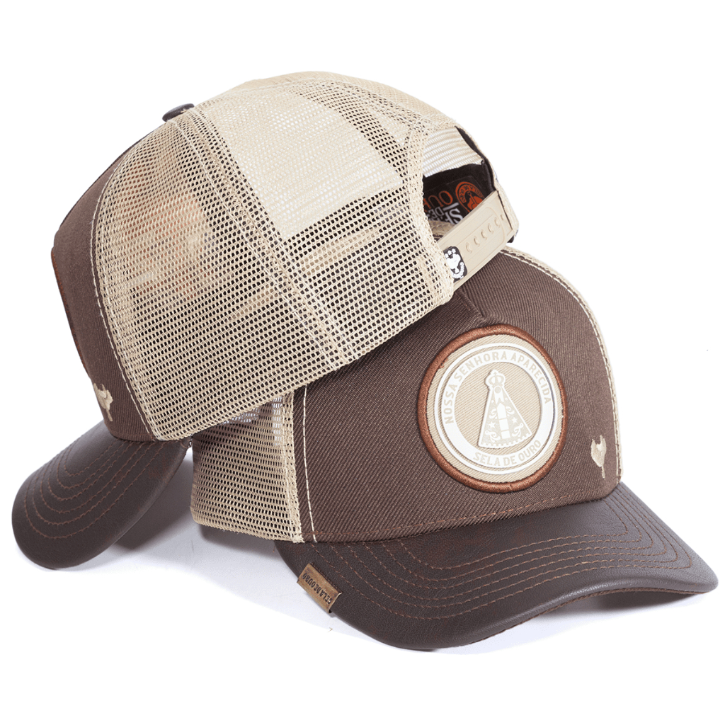 Chapeu Bone Country Masculino Agro Nossa Senhora Aparecida Modelo Trucker Telinha