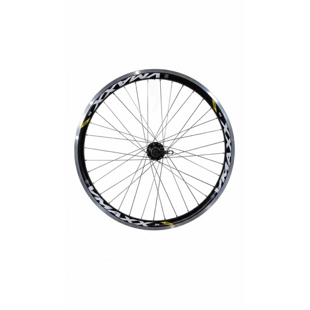 1 Roda Vmaxx Aro 26 Traseira Freio V-brake Cubo K7 Raio Fino