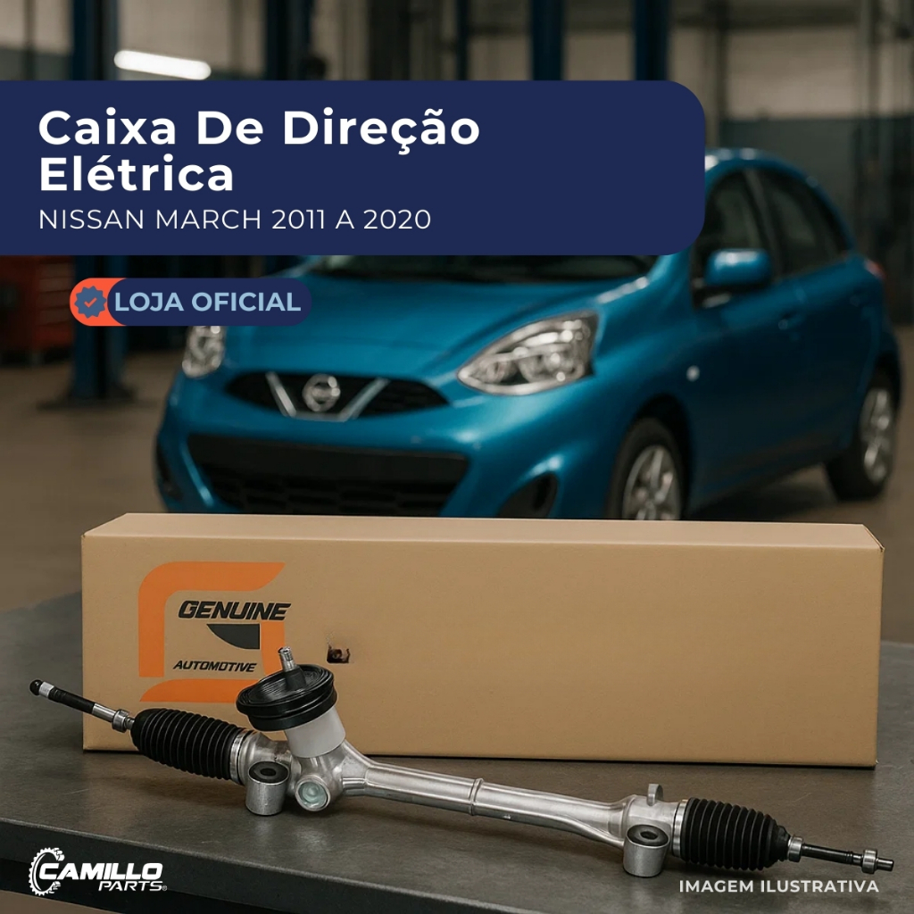 Caixa Direção Eletrica Genuine Automotive Nissan Versa March 2011 2012 2013 2014